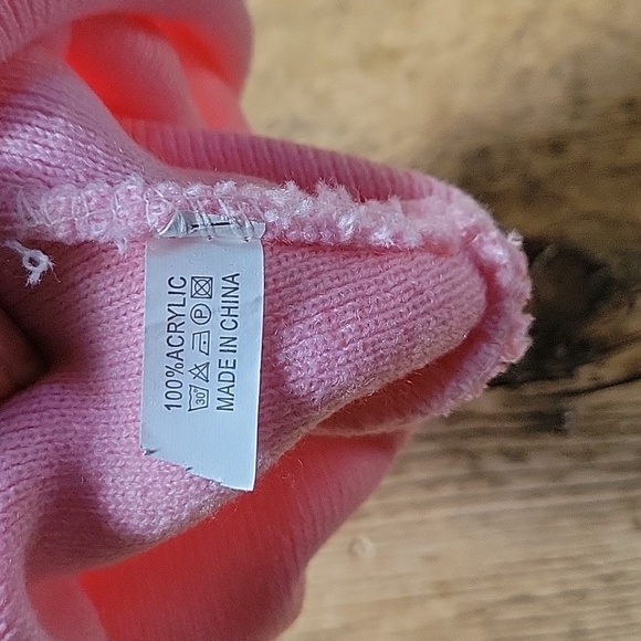 Pink beanie. Fun gift for a 22nd birthday! - Picture 4 of 5